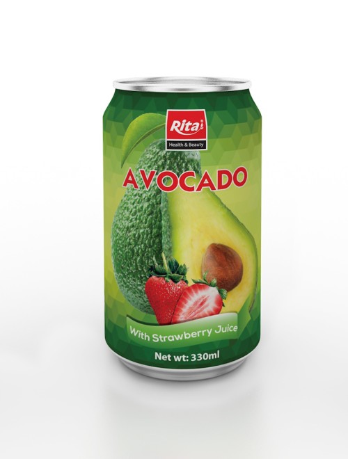 330ml Avocado with Strawberry Juice